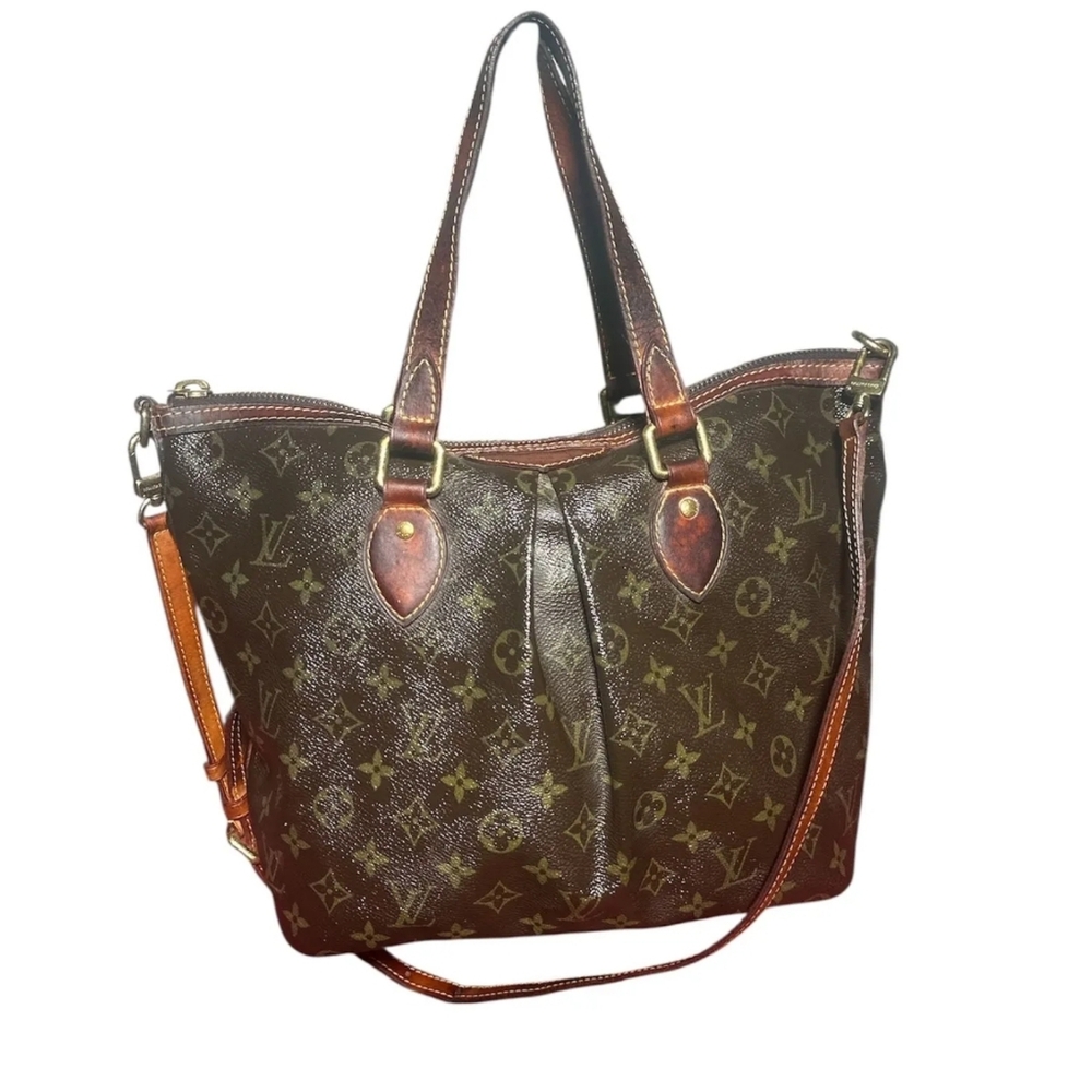 Louis Vuitton Brown Monogram Coated Canvas Palermo PM 2-way